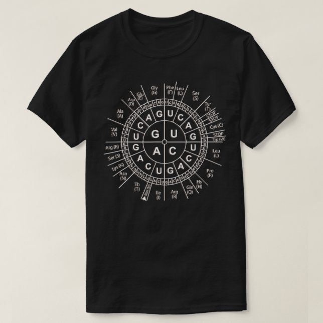 Awesome Biology Genetic Code Sun Science Humor Gif T-Shirt (Design Front)