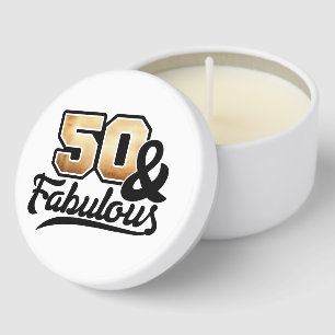 Awesome Birthday 50th Mini Candle Favors