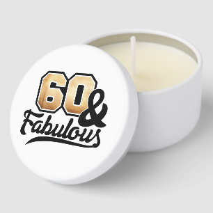 Awesome Birthday 60th Mini Candle Favors