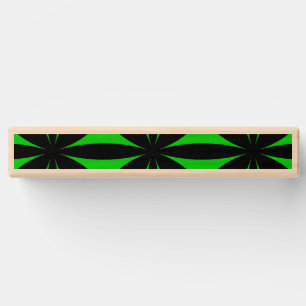 Awesome Black and Green Modern / Retro Print Topple Tower