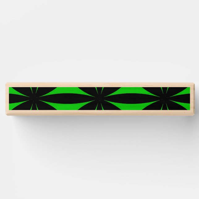 Awesome Black and Green Modern / Retro Print  Topple Tower (Front)