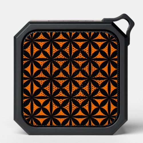 Awesome Black and Orange Modern  Retro Print  Bluetooth Speaker