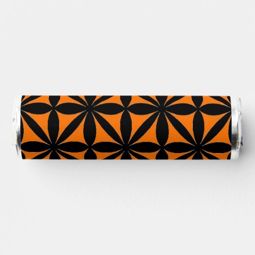 Awesome Black and Orange Modern  Retro Print  Breath Savers Mints