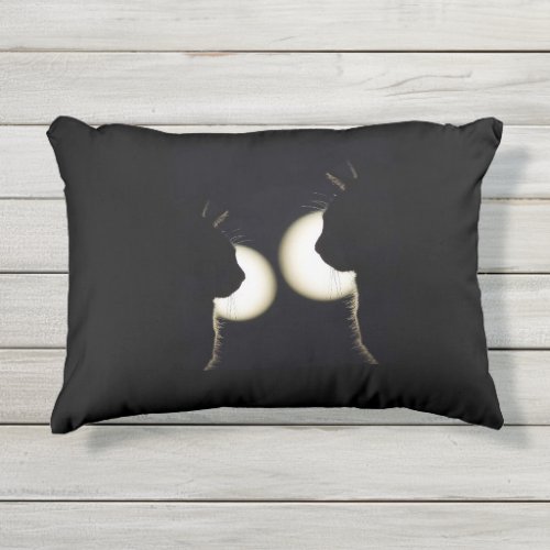 Awesome Black Cat Burglars Spotted Outdoor Pillow