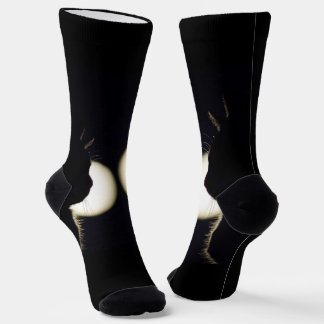 Awesome Black Cat Burglars Spotted Socks