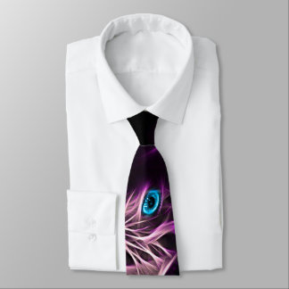 Awesome Blue Eye of Parrot Neck Tie