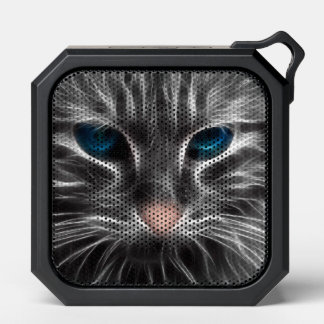 Awesome Blue Eyed Cat Face Bluetooth Speaker