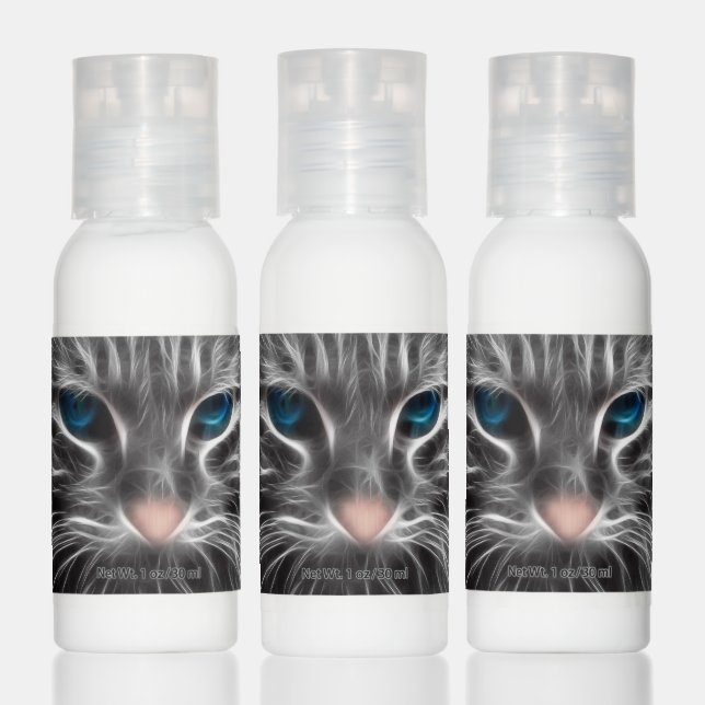 Awesome Blue Eyed Cat Face Hand Lotion (Set)