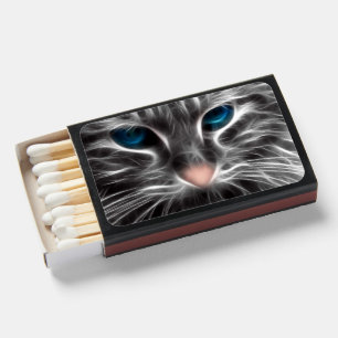 Awesome Blue Eyed Cat Face Matchboxes