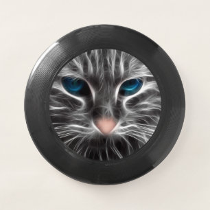 Awesome Blue Eyed Cat Face Wham-O Frisbee