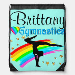 AWESOME BLUE PERSONALIZE GYMNAST BACKPACK