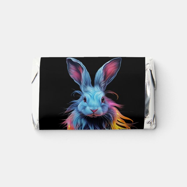 Awesome Blue Rabbit on Fire  Hershey's Miniatures (Front)