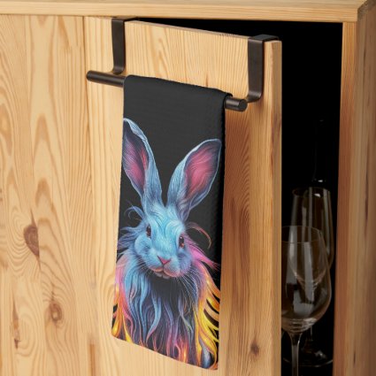 Awesome Blue Rabbit on Fire 