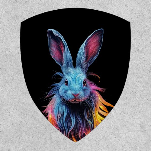 Awesome Blue Rabbit on Fire  Patch