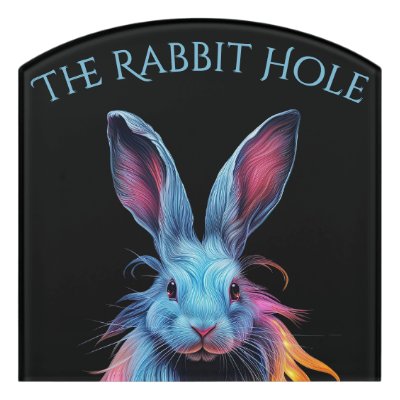 Awesome Blue Rabbit on Fire The Rabbit Hole