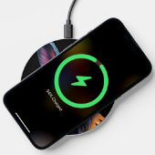 Awesome Blue Rabbit on Fire  Wireless Charger (Phone)