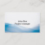 Awesome blue wave business card template