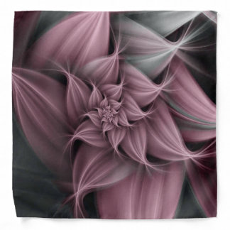 Awesome Blush Flower Fractal Bandana