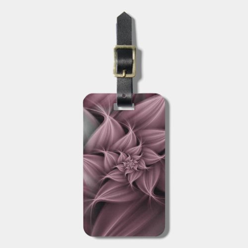 Awesome Blush Flower Fractal  Luggage Tag