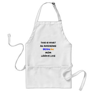 awesome bosnian mom coffee mug adult apron