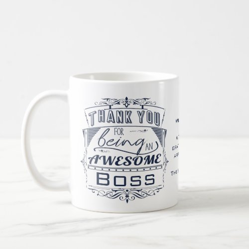 Awesome Boss Appreciation Coffee Mug