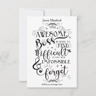awesome Boss appreciation week card
