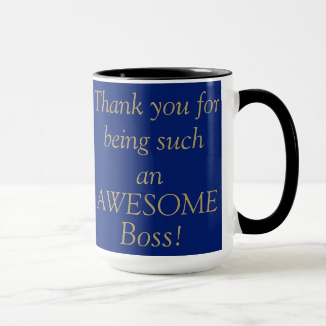 "AWESOME BOSS" Boss's Day Coffee/Tea Mug (Right)