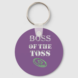 Awesome Boss of the Toss Ultimate frisbee gift Keychain