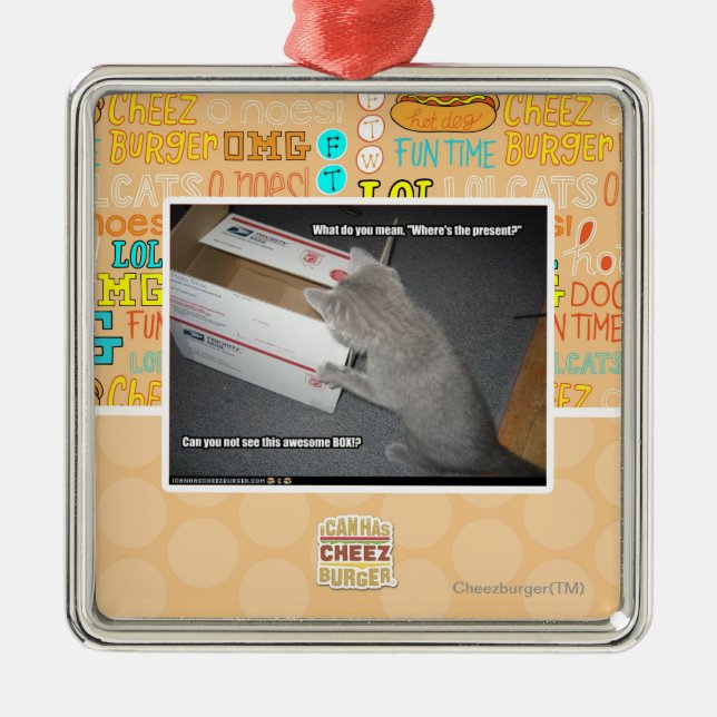 Awesome Box Metal Ornament (Front)