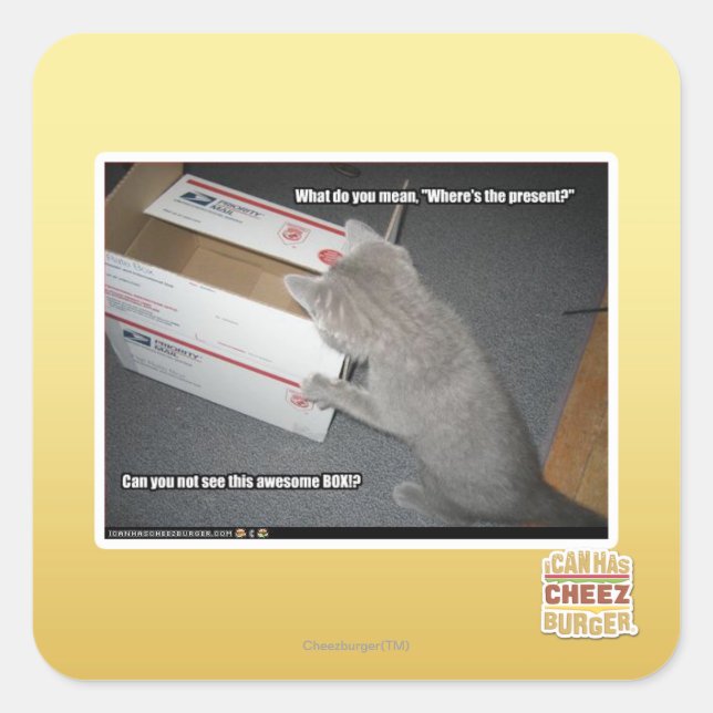 Awesome Box Square Sticker (Front)