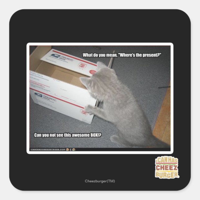 Awesome Box Square Sticker (Front)