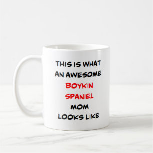 awesome boykin spaniel mom coffee mug