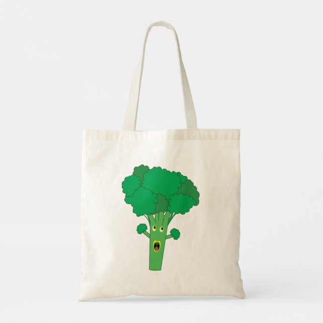 Awesome Broccoli Funny Vegetable Tote Bag (Back)