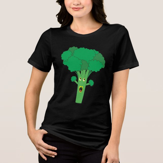 Awesome Broccoli Funny Vegetable  Tri-Blend Shirt (Front)