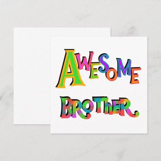 Awesome Brother T-shirts and Gifts (Front/Back)