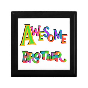 Awesome Brother T-shirts and Gifts Keepsake Box