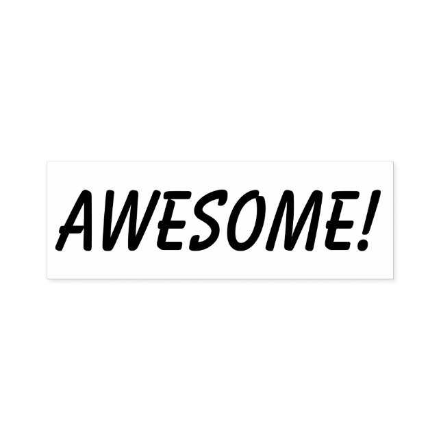 Awesome, Business Stamp Typography (Design)