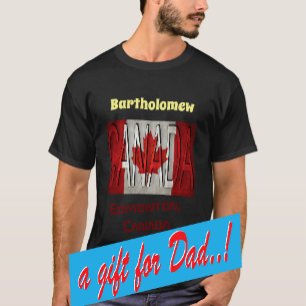 Awesome Canada Flag Name T-Shirt