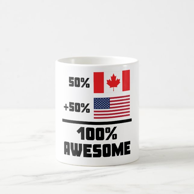 Awesome Canadian American Coffee Mug (Center)