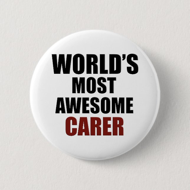 Awesome CARER designs Button (Front)