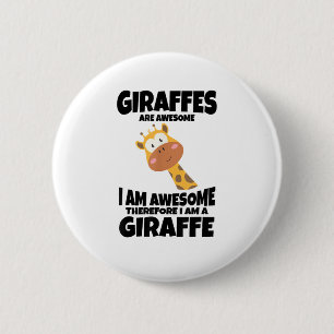 Awesome Cartoon I am a Giraffe Shirt for Giraffe L Button