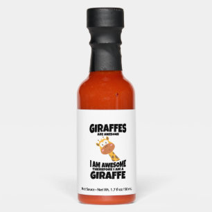 Awesome Cartoon I am a Giraffe Shirt for Giraffe L Hot Sauces