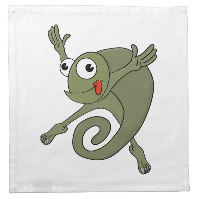 Awesome Chameleon Cloth Napkin (Front)