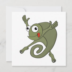 Awesome Chameleon Invitation