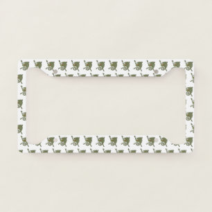 Awesome Chameleon License Plate Frame