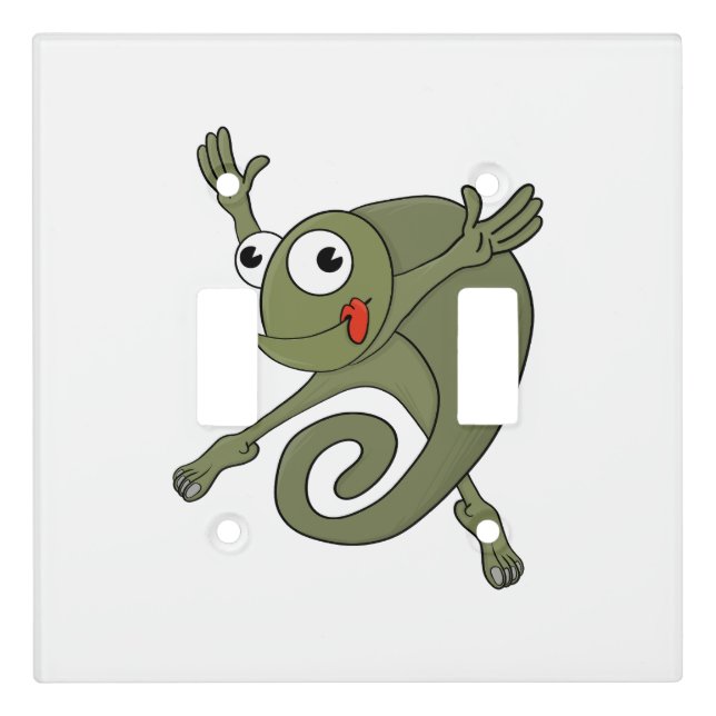 Awesome Chameleon Light Switch Cover (Front)