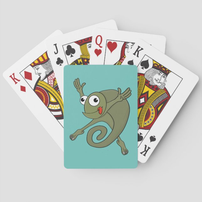 Awesome Chameleon Poker Cards (Back)