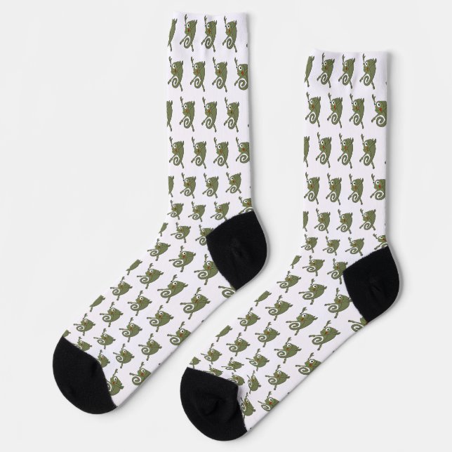Awesome Chameleon Socks (Left)