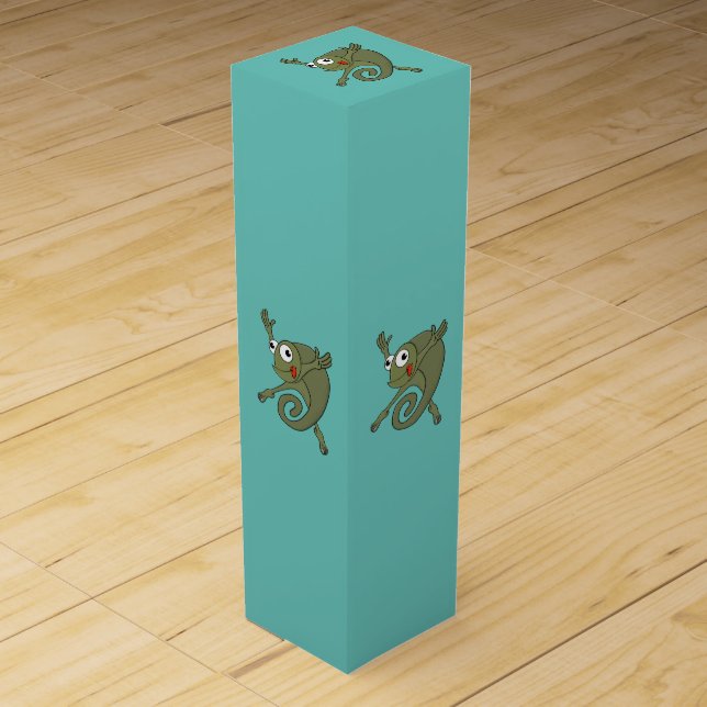Awesome Chameleon Wine Box (Front)