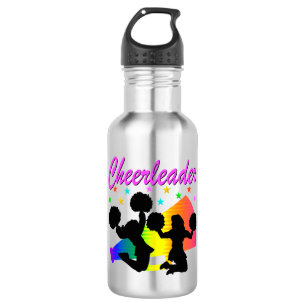 AWESOME CHEERLEADER MEGAPHONE DESIGN STAINLESS STEEL WATER BOTTLE